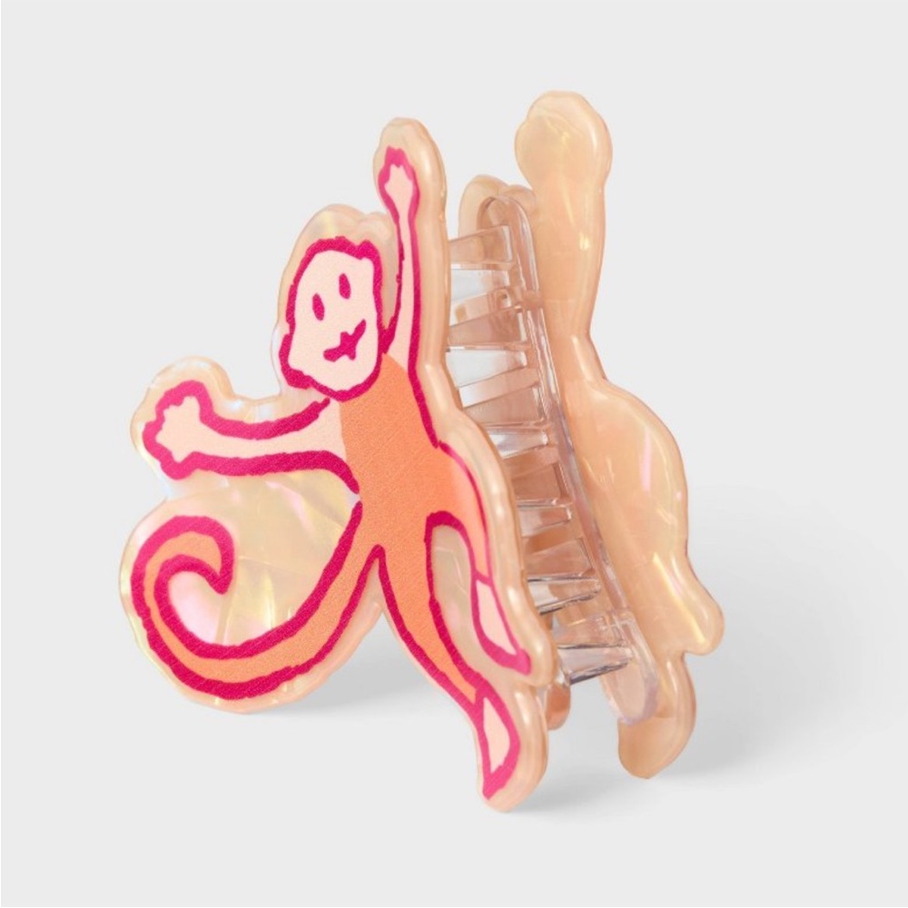 Roller Rabbit x Target Bundle of Monkey Roadtrip Luggage Tag & Monkey Hair Clip! - Picture 5 of 7